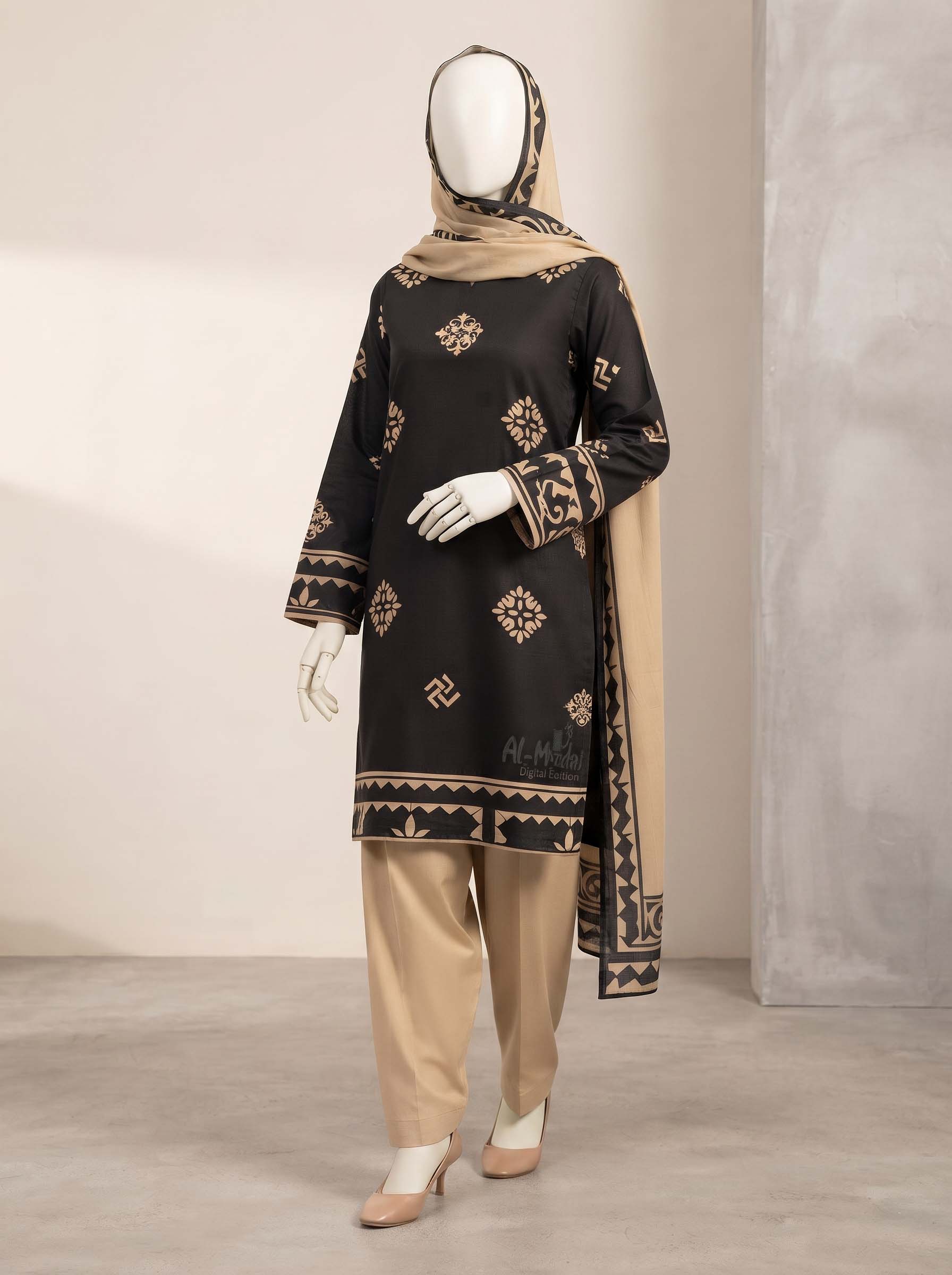 ALMAIDA Summer '26 – Black Classic Print (3 Piece)