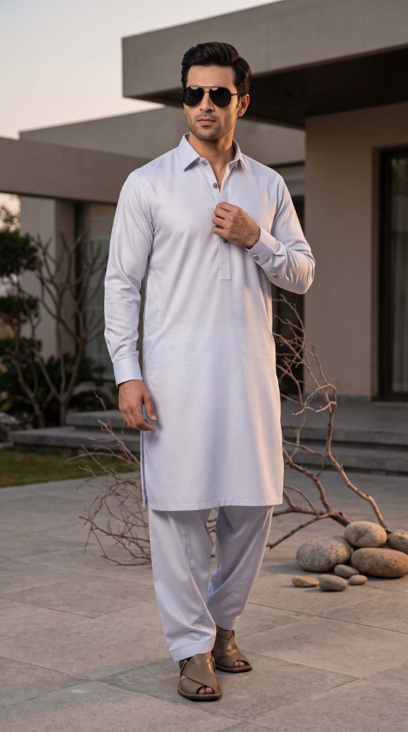 Silken Spiral Vol#09 Bonanza Boski Unstitched Suit | Light Silver